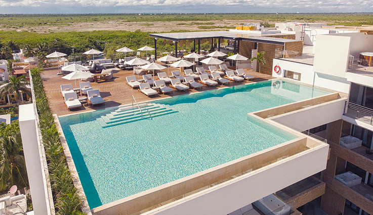 Image du the fives oceanfront puerto morelos garden offert par VosVacances.ca